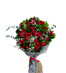 25 Kırmızı Gül Buketi